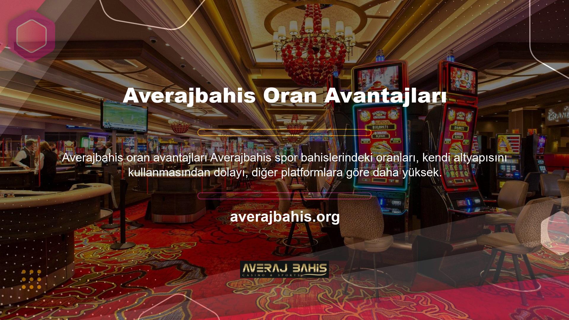 Maç öncesi bahisler, canlı bahisler, özel bahisler ve sanal bahislerde avantajlı oranlar sunuyor